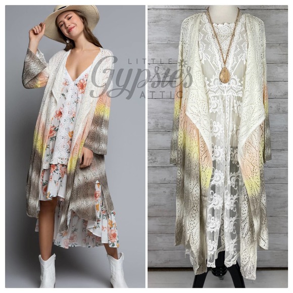 POL Jackets & Blazers - POL Ice Cream Beach Kimono